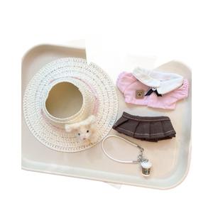 트렌디한 라부부 비닐 인형용 1세대-3세대 아기 옷 액세서리, 옷갈아입히기 토끼 밀짚모자 만화 장난감 - Product Image 5