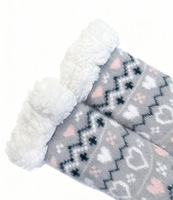 Chaussettes de maison en tricot thermique antidérapantes pour femmes, mi-mollet, douces, en spandex/nylon, pour l'hiver