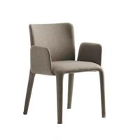 Chaise de salle à manger en tissu avec pieds en métal pour restaurant et hôtel