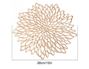 Tischset <span class=keywords><strong>Mantel</strong></span> <span class=keywords><strong>Individual</strong></span> Vinilo <span class=keywords><strong>PVC</strong></span> <span class=keywords><strong>Mantel</strong></span> Boda Manteles individuales redondos Resistente al calor Cena Plato Pad Manteles individuales - Product Image 2