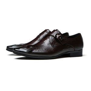 Zapatos de Cuero Personalizados de Lujo para Hombre 2026, Zapatos Formales Británicos con Grabado en Relieve de Piel de Vacuno Genuina, Zapatos Oxford Casuales Sin Cordones para Negocios - Product Image 2
