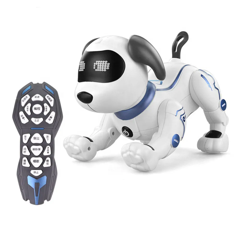 Lucu! Global Funhood Mainan Robot Anak, Mainan Robot Elektronik Kontrol Suara Robot Bernyanyi dan Menari Anjing/Kucing
