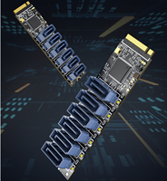 TEKET-placa base industrial integrada, minipcie GEN3 M.2 m-key NVME a 6 puertos SATA, 16Gbps, NAS SSD RAID