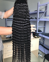 Perruques Frontales en Dentelle Cheveux Humains de 30 32 34 36 38 40 50 Pouces pour Femmes, Cheveux Indiens Vierges Bruts Lisses Ondulés Profonds, Longues Perruques Frontales en Dentelle