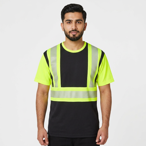 Clush Industries Customizable <b>Hi</b> <b>Vis</b> Safety T-<b>Shirts</b> Unisex Polyester/Cotton Comfortable Breathable Water-Proof Feature - Product Image 1