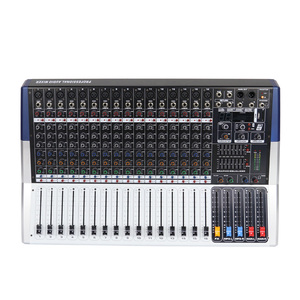 Mezclador de <span class=keywords><strong>Audio</strong></span> Profesional de Metal de 350 W y 16 Canales con Amplificador de Potencia, 99 Efectos DSP, Interfaz USB para Escenario y Reproductor de Música - Product Image 3