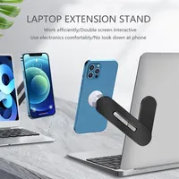 Vente chaude ABS Support de téléphone portable magnétique Support de téléphone portable portable à montage latéral réglable avec moniteur pour la maison ou le bureau