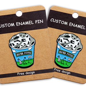Pin de solapa de té de burbujas de dibujos animados, esmalte duro suave de Metal, No mínimo, venta al por mayor, personalizado, Anime Boba - Product Image 3