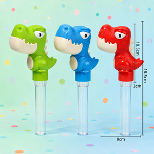 Giocattolo Tubo Caramelle a Forma di Dinosauro, Porta Caramelle con Testa di Dinosauro Carina e Tubo Trasparente, Gadget per Feste di Compleanno per Bambini, Regalo di Natale per Ragazzi e Ragazze - Product Image 2