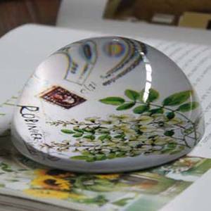 Schöner Blumen-Kristalldom als Briefbeschwerer (80mm/100mm) - Product Image 5