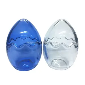 LANGXU оптовая продажа, высококачественные пустые стеклянные свечи в форме яйца