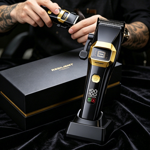 <span class=keywords><strong>Tondeuse</strong></span> Électrique <span class=keywords><strong>Professionnelle</strong></span> Sans Fil pour Cheveux et <span class=keywords><strong>Barbe</strong></span> avec Écran LED, Batterie 2500 mAh, Moteur à Rotor Externe, Rechargeable - Product Image 3