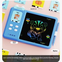 Tablette d'écriture en plastique pour l'apprentissage précoce et jouet parlant, kit éducatif de démarrage pour enfants de 3 ans et plus, avec insertion de cartes