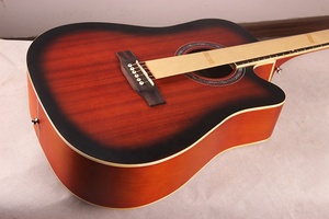 Guitare électro-<span class=keywords><strong>acoustique</strong></span> en bois d'épicéa et de tilleul de fabrication artisanale, 41 pouces, cordes, finition mate, pour débutants - Product Image 4