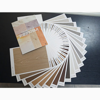 Panneaux muraux en bois texturé, série couleurs marbre et roche, série couleurs unies, livre d'échantillons