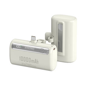 Meilleure vente transfrontalière : Mini batterie externe sans fil haute capacité avec câble intégré et support, 10000 mAh, étanche - Product Image 2