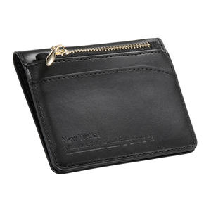 Nuevo Tarjetero Ultrafino de Cuero PU con Cierre de Cremallera, Múltiples Ranuras para Tarjetas Bancarias, Monedero para Efectivo, Logotipo Personalizado, Diseño Delgado - Product Image 2