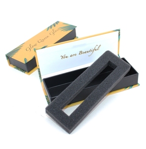 2022 custom empty rigid magnet label matte liquid lipstick with box packaging storage with foam insert