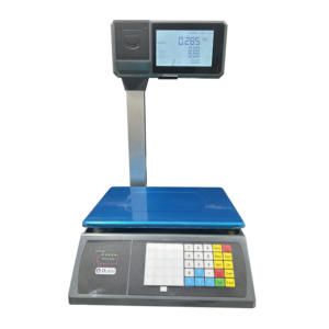Báscula electrónica WiFi inteligente con impresión de recibos para uso comercial en mercados de pescado, carnicerías y tiendas de carne. - Product Image 1