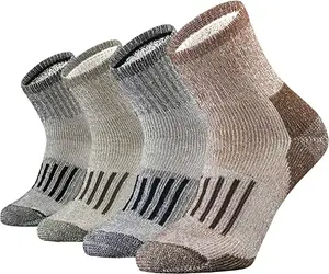 Commercio all'ingrosso Low Moq uomo donna Cashmere Warm Middle Crew Merino Sox Unisex Outdoor escursionismo Design Bulk Winter Wool Yarn Socks