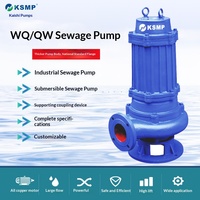 Pompe submersible électrique en acier inoxydable YZJ WQ(QW) pour eaux usées, anti-colmatage, usage industriel et municipal, débit élevé 1800 M/h