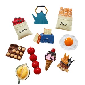 Creative 3D Simulated Resin Food New Cute Warm Home Decoration Suction <b>Sticker</b> Refrigerator Magnetic <b>Sticker</b> for Kitchen Fridge - Product Image 4