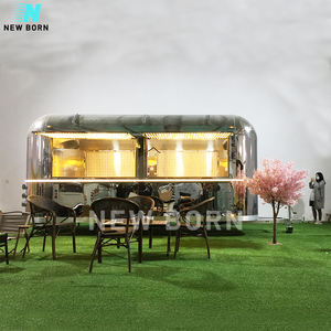 Baru lahir Towable es kopi toko jus bir Bar Restaurant Trailer Mobile Crepe Taco Hot Dog makanan ringan truk dengan dapur penuh - Product Image 3