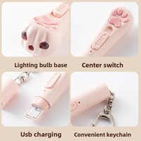 Jouet laser infrarouge rechargeable par USB pour chat avec 5 motifs, multifonctionnel, interactif, petit, mignon, bâton de pointage pour chat