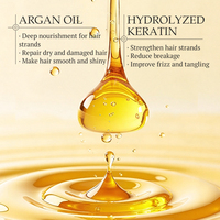 KORMESIC Marque Privée 500ml Huile d'Argan 10-en-1 Après-Shampoing Lissant et Brillant Renforce la Force Nourrissant à la Kératine Naturelle