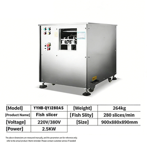 Cortadora Automática <span class=keywords><strong>de</strong></span> Filetes <span class=keywords><strong>de</strong></span> <span class=keywords><strong>Pescado</strong></span> para Cocina Centralizada, Grosor Uniforme, Formación <span class=keywords><strong>en</strong></span> un Solo Paso, Duradera, 280 piezas/min, 380V/220V - Product Image 6