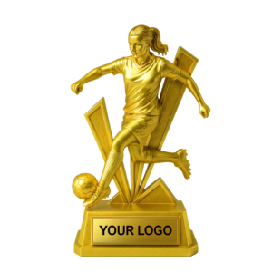 ถ้วยรางวัลฟุตบอลหญิง WeiVista ทำจากเรซิ่นสั่งทำพิเศษ รูปนักฟุตบอลหญิง พร้อมสลักโลโก้ ของขวัญสำหรับรางวัลสโมสร - Product Image 2