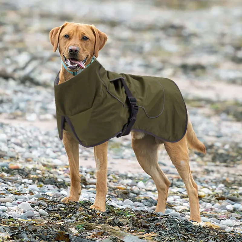Hot Sale Outdoors Big Dog Cotton Clothes Waterproof Snow Prevention Reflective Pet Jacket High Collar Pet Cotton Clothes