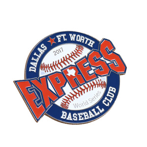 Badge en émail de la série mondiale 2017 du club de baseball Dallas Ft Worth Express, cadeau de collection - Product Image 1