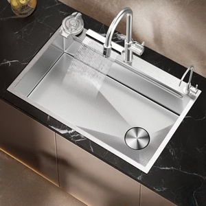 Kitchen sink large single sink dishwashing basin integrated basin stainless steel sink dishwashing sink <b>vegetable</b> sink - Product Image 1