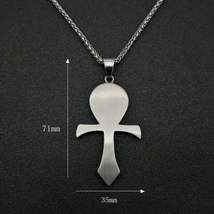 Eye Of Horus Ankh Pendant Necklace Stainless Steel Gold Plated Diamond Encrusted Unisex Hip Hop Jewelry Gift - Product Image 4