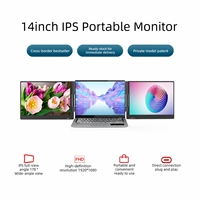 Moniteur portable double écran 14 pouces 300 cd/m² 1920 x 1080 IPS, interface Type C, fréquence de rafraîchissement 60 Hz, haut-parleur intégré pour les professionnels