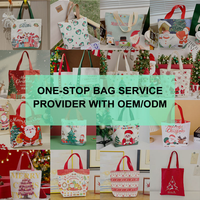 Sac cadeau de Noël imprimé avec logo personnalisé, sac en toile de coton uni, sac de shopping, sac fourre-tout de Noël