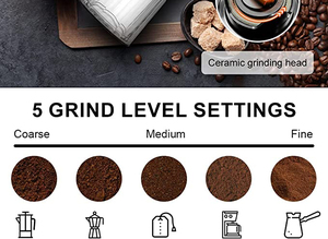 Xách tay USB powered Máy xay cà phê kinh nghiệm tươi mặt đất cà phê ngon ở nhà hoặc trê<span class=keywords><strong>n</strong></span> đường đi! - Product Image 6