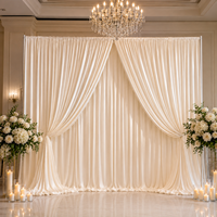 Rideau de fond en tissu soie de lait 10x10 pieds couleur champagne pour décoration de scène de mariage, fête, accessoires de studio photo, doux et sans plis