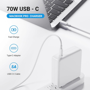 Prix de gros Chargeur USB-C 70W pour <span class=keywords><strong>MacBook</strong></span> Pro 14/16 & <span class=keywords><strong>MacBook</strong></span> <span class=keywords><strong>Air</strong></span> <span class=keywords><strong>M1</strong></span> M2 M3 Charge rapide <span class=keywords><strong>Adaptateur</strong></span> secteur Type C 20.6V/3.4A - Product Image 4