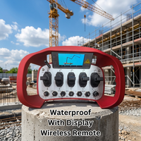 Télécommande sans fil étanche à 5 joysticks avec écran pour système hydraulique de grue de camion