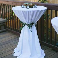 Nappe de table ronde ajustée pour décoration de mariage, banquet, fête, housse de table extensible en spandex pour table de cocktail, décoration de fête et de mariage