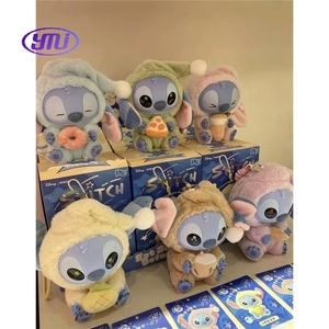 Original auténtico <span class=keywords><strong>Lilo</strong></span> & Stitch comer algo antes de dormir caja ciega muñeco de peluche lindo pijama Stitcch niños juguetes regalos - Product Image 4