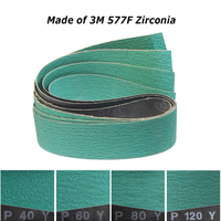 Bandas de lijado de 915x50mm (2"x36") para lijadoras de banda, bandas abrasivas de 290x50mm para pulido de cuchillos, metal duro y madera
