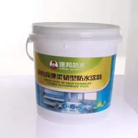 Ember cat plastik 10 Liter sesuai pesanan ember plastik IML ember plastik Label dalam cetakan dengan tutup