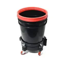 Chariot <span class=keywords><strong>à</strong></span> seau roulant amovible Offre Spéciale facile <span class=keywords><strong>à</strong></span> pousser Roulettes pivotantes <span class=keywords><strong>à</strong></span> 5 rouleaux pour déplacer le virage <span class=keywords><strong>à</strong></span> 360 degrés - Product Image 2