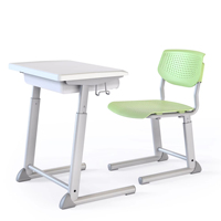 Mobilier scolaire pour salle de classe, bureau réglable en hauteur, ensemble bureau et chaise pour étudiants, mobilier scolaire pour enfants