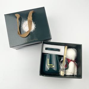 ชุดของขวัญแก้วกาแฟเซรามิกพร้อมผ้าเช็ดมือรูปหมีและช้อน พิมพ์ลายด้วย UV บรรจุในกล่องของขวัญราคาประหยัด เหมาะสำหรับวันเกิด คริสต์มาส และงานแต่งงาน - Product Image 5