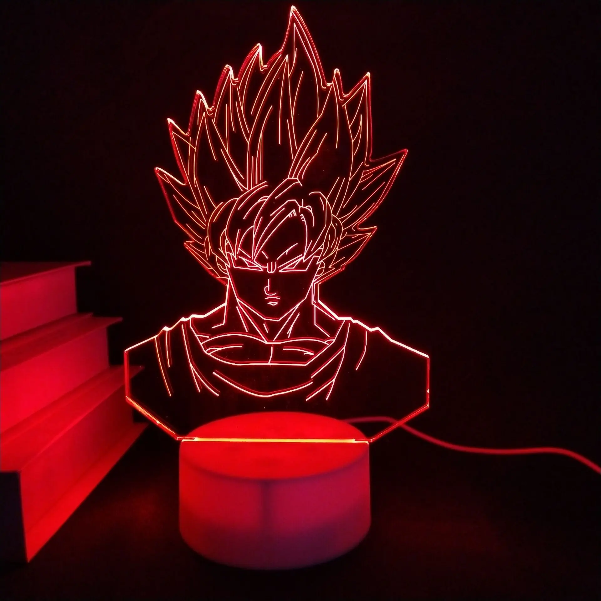 Hot Sale Anime Acrylic 3D Led Night Light Table Lamp for Children Kids Gift Bedroom Light