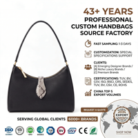 Sac à main hobo en PU noir grainé avec panneau imprimé serpent et fermeture éclair, élégant et chic pour femme, sac à main de luxe pour usage quotidien, personnalisable OEM